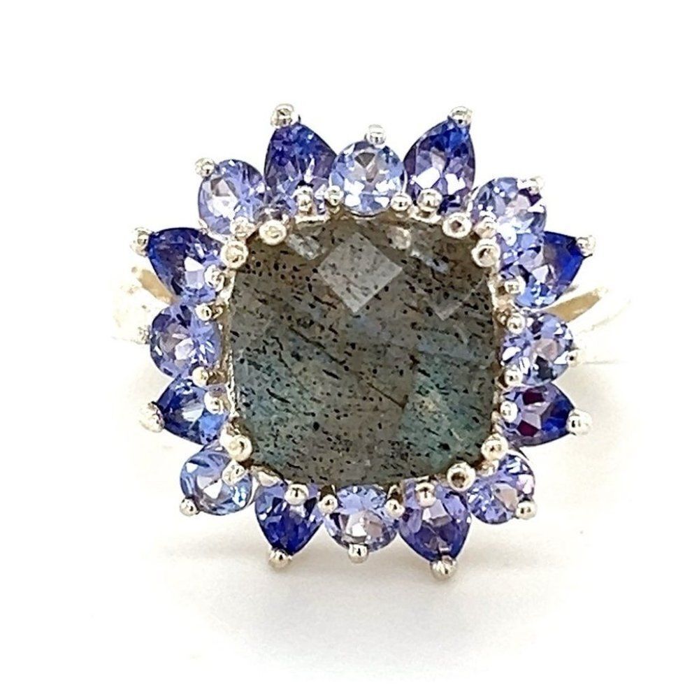 Stunning Sterling Silver 925 Gemstones Ring
